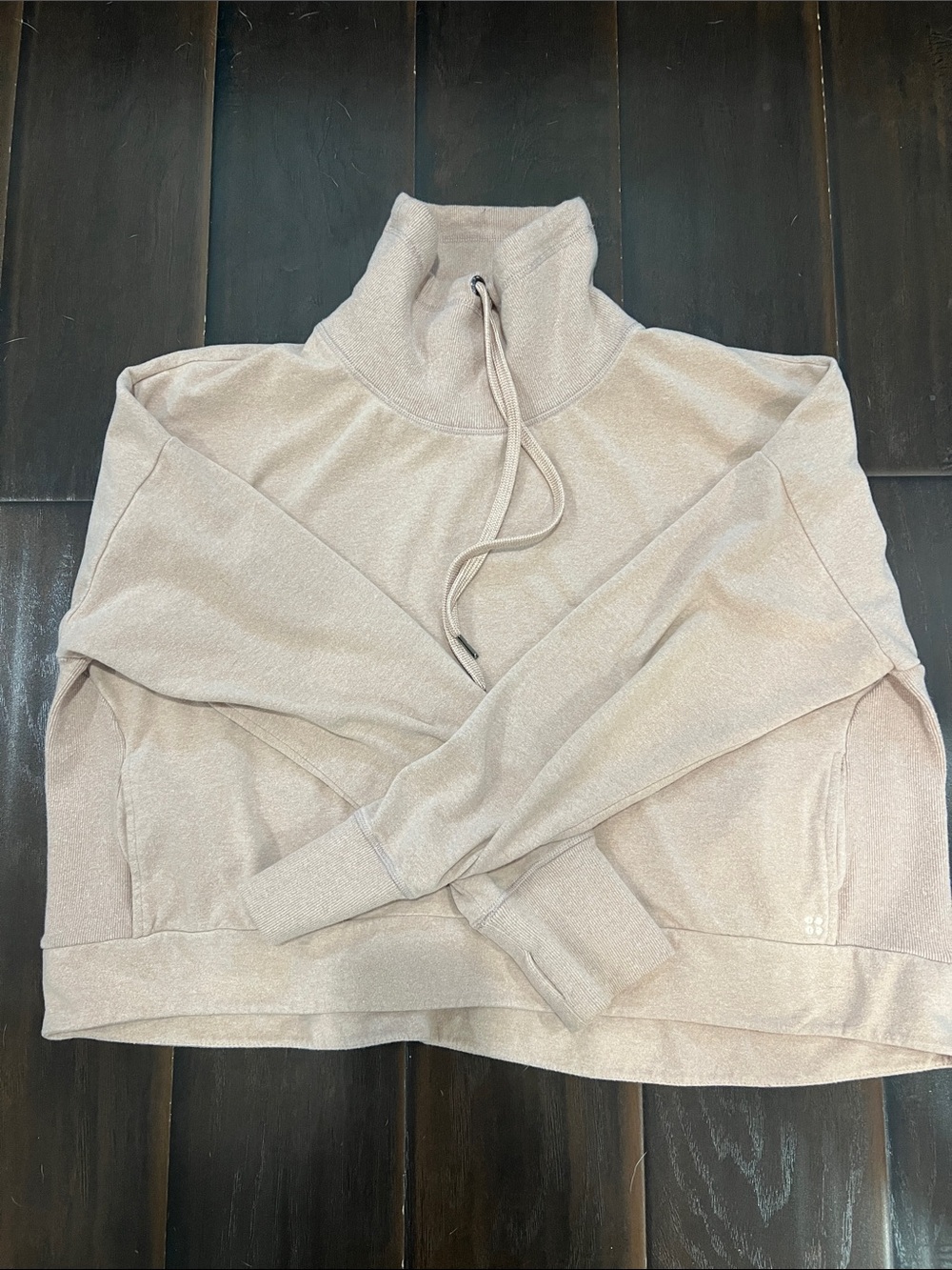 Sweaty Betty Dusty Pink Cropped Sweatshirt, size XXL